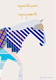 equestrian quipment // staircase // poster